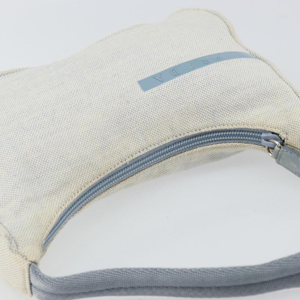 PRADA Sports Hand Bag Canvas Gray Blue Auth hk3257 - Picture 6 of 16